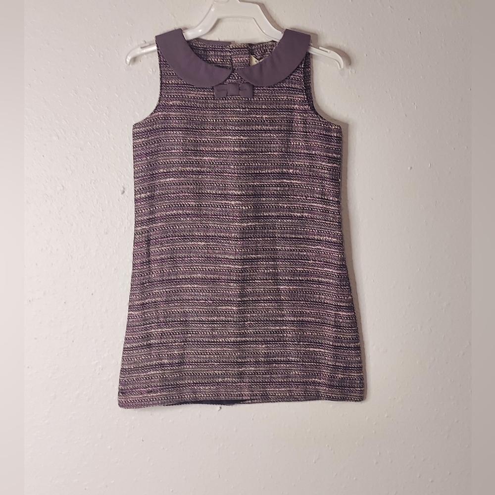 Charming Purple Striped Kids Dress